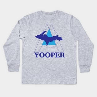 UP Yooper Upper Peninsula of Michigan Kids Long Sleeve T-Shirt